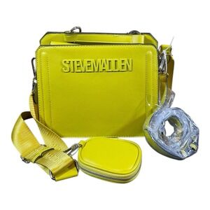 Steve Madden Bevelyn Satchel Crossbody Bag W Air Pod Case Cress Green Viral NWT